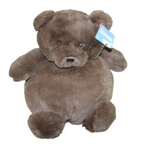 Baby Gund Chub Bear Teddy Plush Stuffed Animal Toy Brown Fluffy NWT RARE